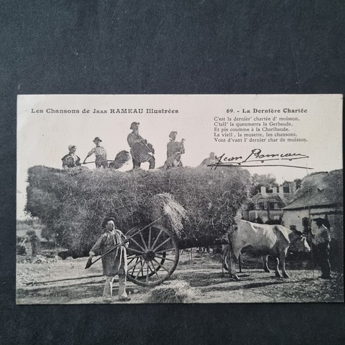 Cpa campagne biaude travaux - campagne,
